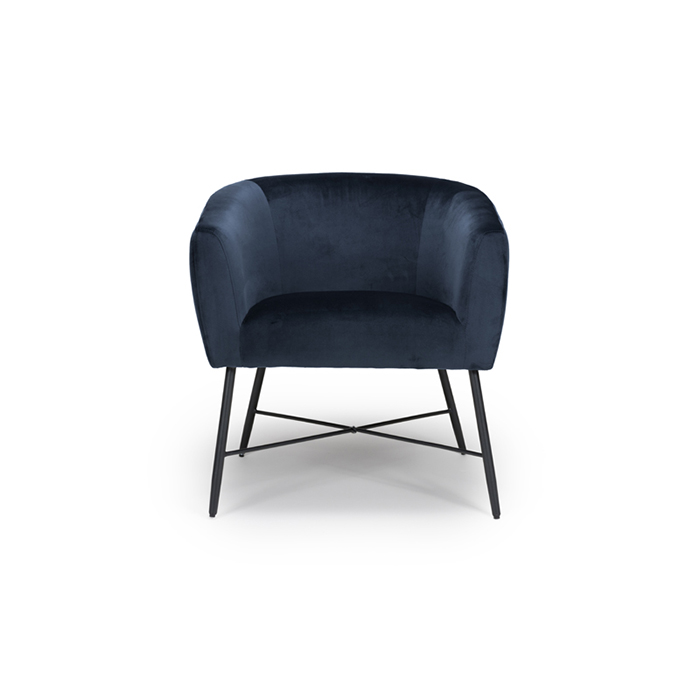 Zara Velvet Accent Chair - Click Image to Close